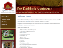 Tablet Screenshot of paddockapts.com